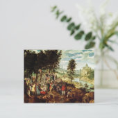 The Sermon of St. John the Baptist, c.1550 Briefkaart (Staand voorkant)