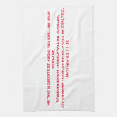 "The Servant's Towel" ZTC June Sermon Series Theedoek (Verticaal)