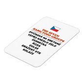 The Seven Basic Food Groups Funny Czech Magneet (Linkerzijde)