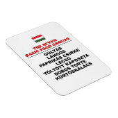 The Seven Basic Food Groups Funny Hungarian Magneet (Rechterzijde)