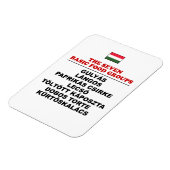 The Seven Basic Food Groups Funny Hungarian Magneet (Linkerzijde)