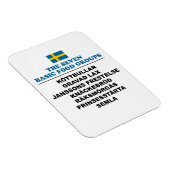The Seven Basic Food Groups Funny Swedish Magneet (Rechterzijde)