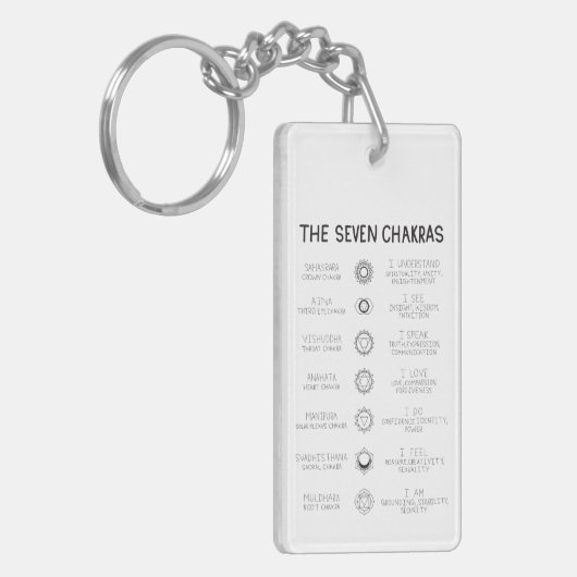 The Seven Chakras Sleutelhanger (Voorkant Links)