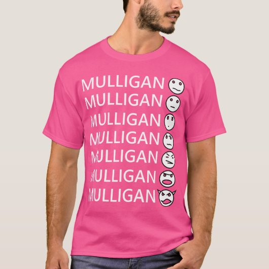 The Seven Faces Of Mulligan Magic T-shirt (Voorkant)