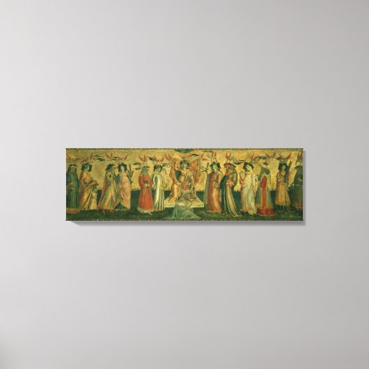 The Seven Liberal Arts, c.1435 Canvas Afdruk (Voorkant)