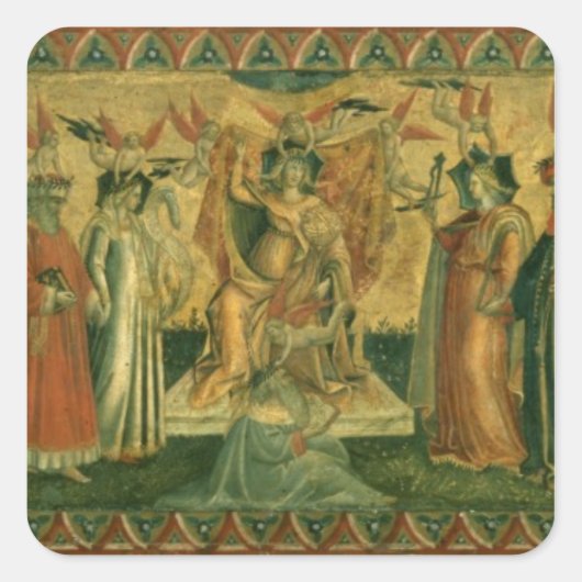 The Seven Liberal Arts, c.1435 Vierkante Sticker (Voorkant)