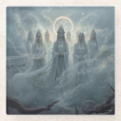 The Seven Queens of the Mist Glazen Onderzetter (Voorkant)