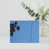 The shadow of a rose emerging darkly. briefkaart (Staand voorkant)