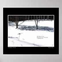 The Shadows We Cast Haiku Poster