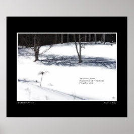 The Shadows We Cast Haiku Poster