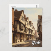 The Shambles in New York, Engeland Briefkaart (Voorkant / Achterkant)
