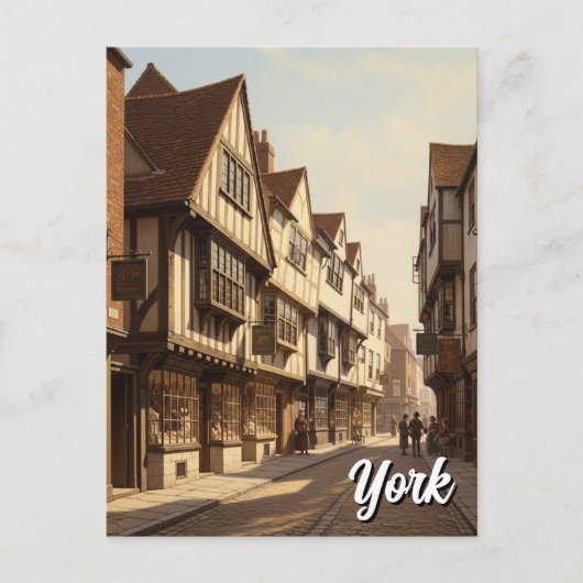 The Shambles in New York, Engeland Briefkaart (Voorkant)