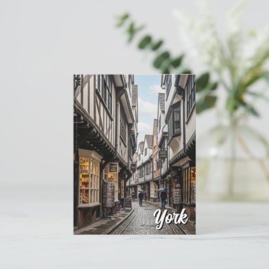 The Shambles in New York, Engeland Briefkaart (Staand voorkant)