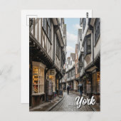 The Shambles in New York, Engeland Briefkaart (Voorkant / Achterkant)
