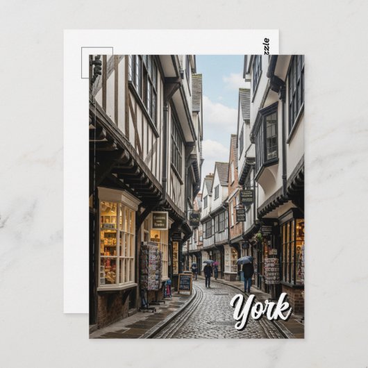 The Shambles in New York, Engeland Briefkaart (Voorkant / Achterkant)