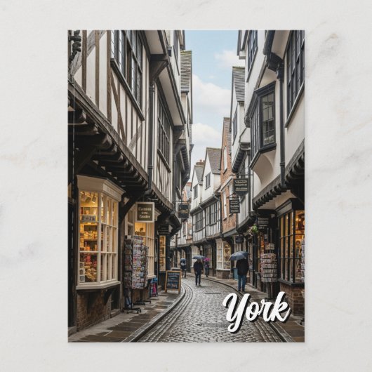 The Shambles in New York, Engeland Briefkaart (Voorkant)