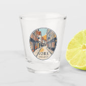 The Shambles in New York, Engeland Shot Glas (Voorkant)