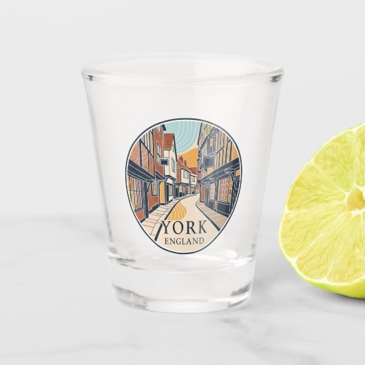 The Shambles in New York, Engeland Shot Glas (Voorkant)