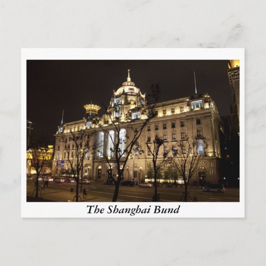 The Shanghai Bund, China Briefkaart (Voorkant)