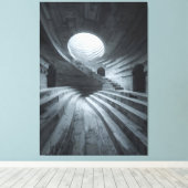 The Shape of Carved Rings × The Shape of Sinking S Canvas Afdruk (Insitu (Houten vloer))