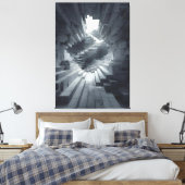 The Shape of Collapsed Steps × The Shape of Layere Canvas Afdruk (Insitu (Slaapkamer))