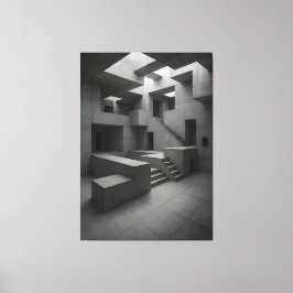 The Shape of Silent Blocks × The Shape of Withheld Canvas Afdruk