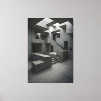 The Shape of Silent Blocks × The Shape of Withheld Canvas Afdruk