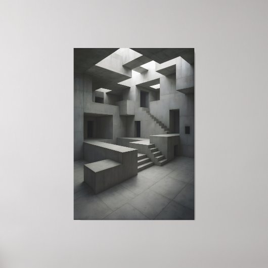 The Shape of Silent Blocks × The Shape of Withheld Canvas Afdruk (Voorkant)