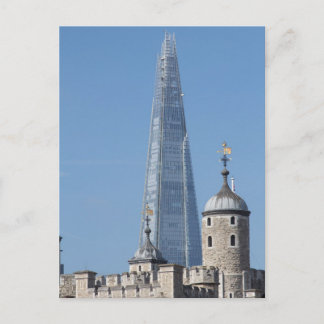 The Shard and Tower of London Briefkaart