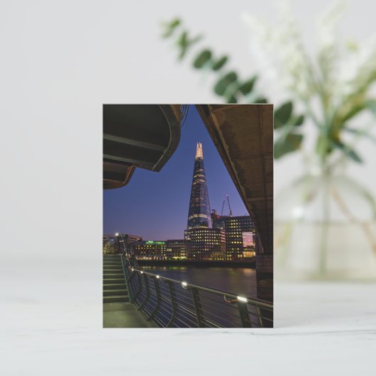 The Shard at dusk, London UK Briefkaart (Staand voorkant)