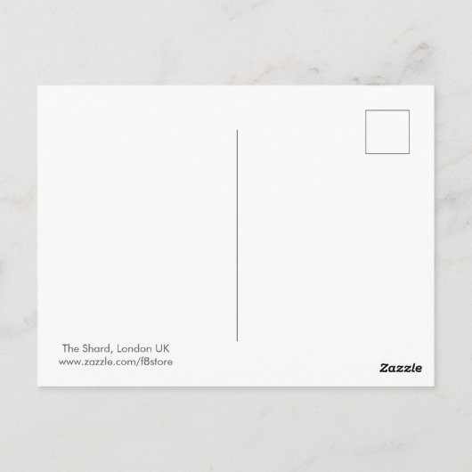 The Shard, Londen, Verenigd Koninkrijk Briefkaart (Achterkant)