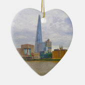 The Shard, Thames River, Londen, Engeland Keramisch Ornament (Rechts)