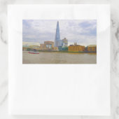 The Shard, Thames River, Londen, Engeland Rechthoekige Sticker (Tas)