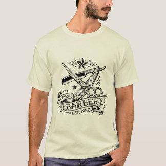 The Sharp Edge | Old-School Kapperszaak Flash Graf T-shirt
