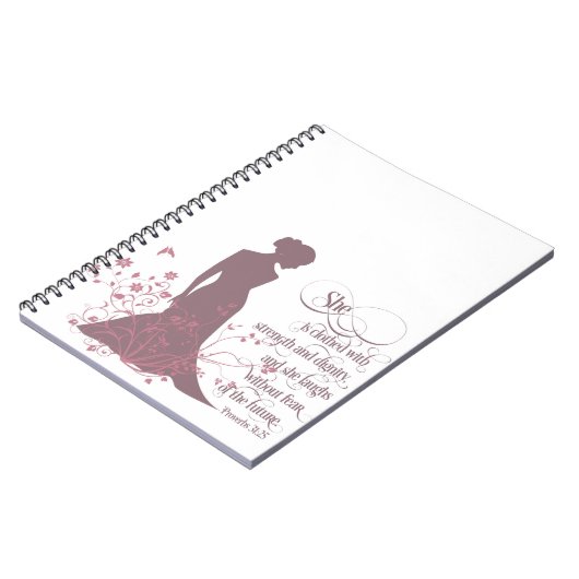 The "she is Clothed in Sterth and Dignity" Journal Notitieboek (Linkerzijde)