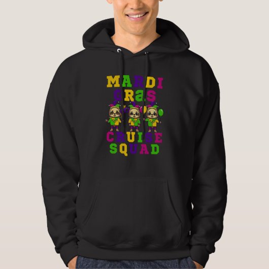 The Shenanigans begin Sloth 2023 Mardi Gras Cruise Hoodie (Voorkant)