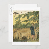 The Shepherd, van 'Sangen of Innocence', 1789 (kol Briefkaart (Voorkant / Achterkant)