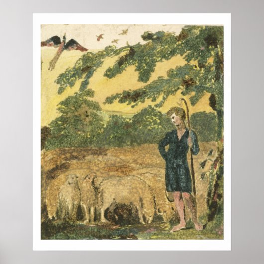 The Shepherd, van 'Sangen of Innocence', 1789 (kol Poster (Voorkant)