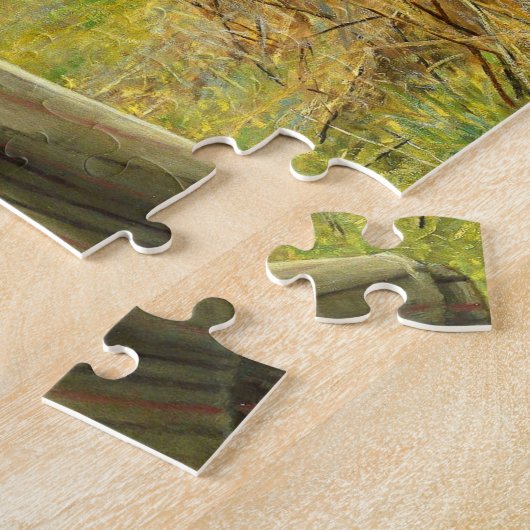 The Shepherdess Art van Daniel Ridgway Knight Legpuzzel (Zijkant)