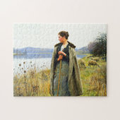 The Shepherdess Art van Daniel Ridgway Knight Legpuzzel (Horizontaal)