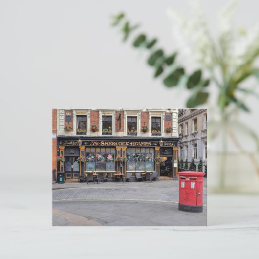 The Sherlock Holmes, Westminster London UK Briefkaart (Staand voorkant)