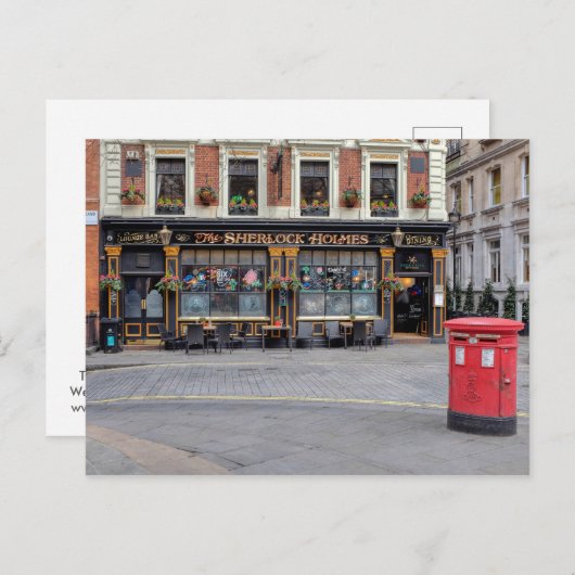 The Sherlock Holmes, Westminster London UK Briefkaart (Voorkant / Achterkant)