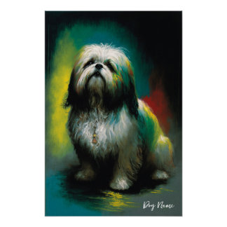 The Shih Tzu Dog - Composition 001 Perfect Poster