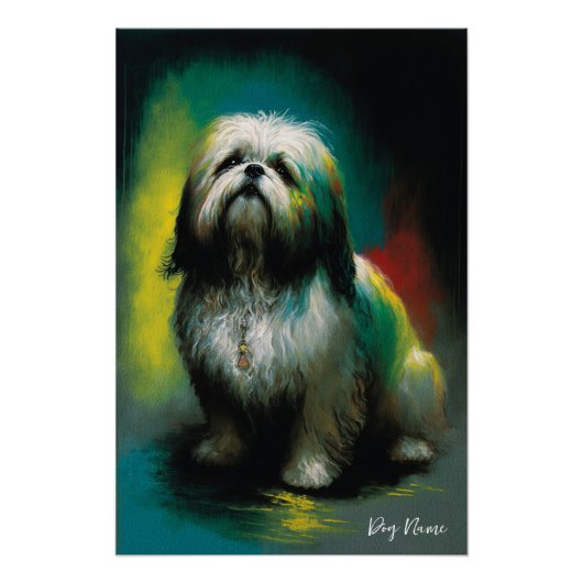 The Shih Tzu Dog - Composition 001 Perfect Poster (Voorkant)