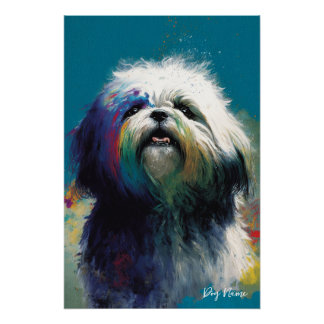 The Shih Tzu Dog - Composition 006 Perfect Poster