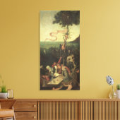 The Ship of Fools, c.1500 Canvas Afdruk (Insitu (Woonkamer))