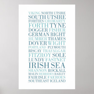 The Shipping Forecast, BBC Radio 4 Poster