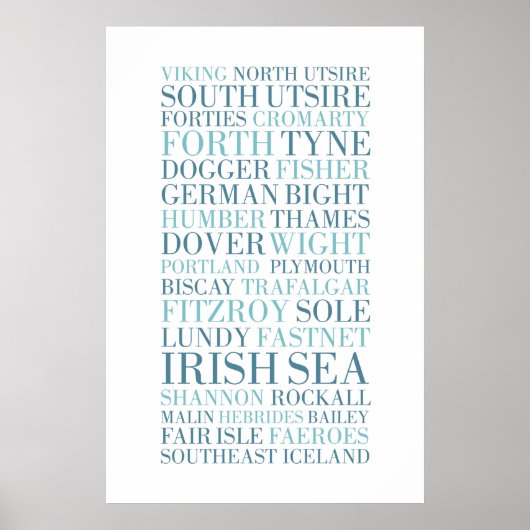 The Shipping Forecast, BBC Radio 4 Poster (Voorkant)