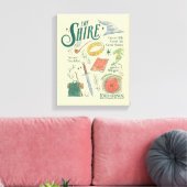 THE SHIRE™-watercollagegrafiek Canvas Afdruk (Insitu (Woonkamer))