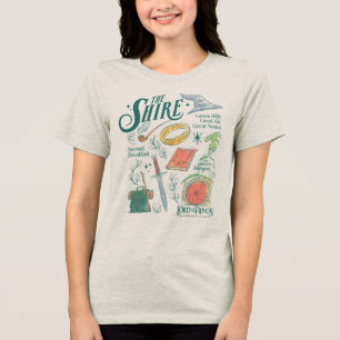 THE SHIRE™-watercollagegrafiek Tri-Blend Shirt